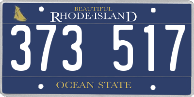RI license plate 373517