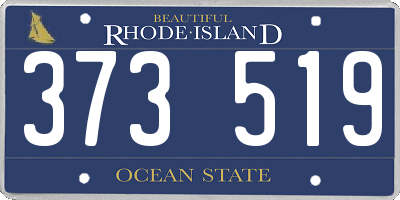 RI license plate 373519