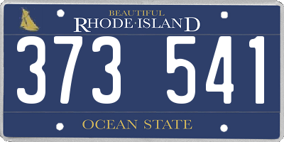 RI license plate 373541