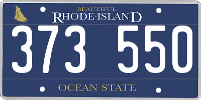 RI license plate 373550