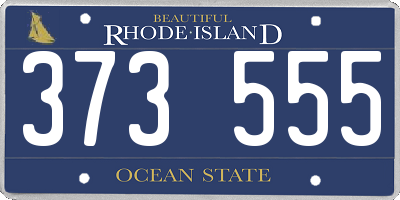 RI license plate 373555
