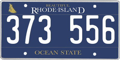 RI license plate 373556