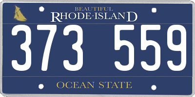 RI license plate 373559