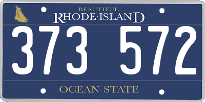 RI license plate 373572
