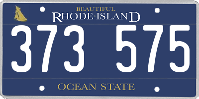 RI license plate 373575