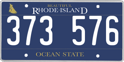 RI license plate 373576