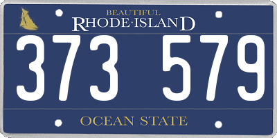 RI license plate 373579