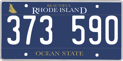 RI license plate 373590
