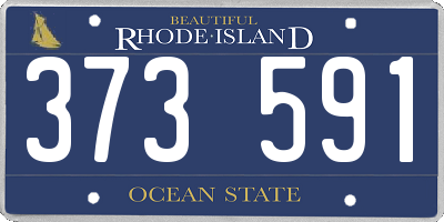 RI license plate 373591