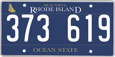 RI license plate 373619