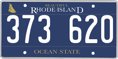 RI license plate 373620