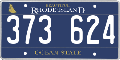 RI license plate 373624