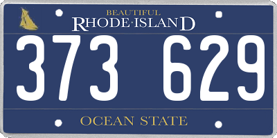 RI license plate 373629