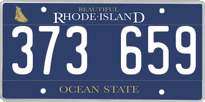 RI license plate 373659