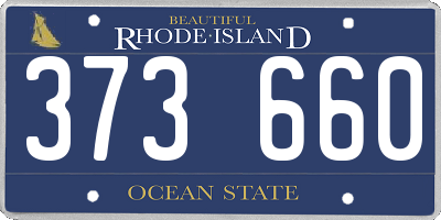 RI license plate 373660
