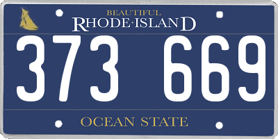 RI license plate 373669