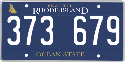RI license plate 373679