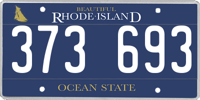 RI license plate 373693
