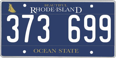 RI license plate 373699