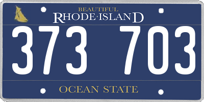 RI license plate 373703