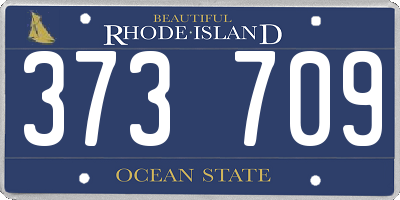 RI license plate 373709