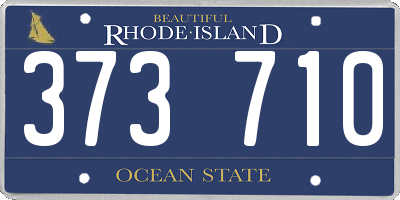 RI license plate 373710