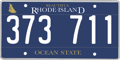 RI license plate 373711