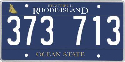 RI license plate 373713