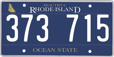 RI license plate 373715