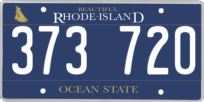 RI license plate 373720