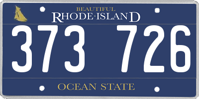 RI license plate 373726