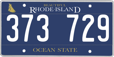 RI license plate 373729