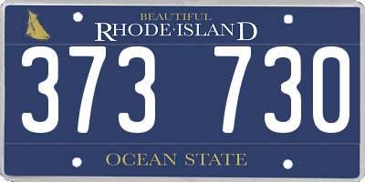 RI license plate 373730