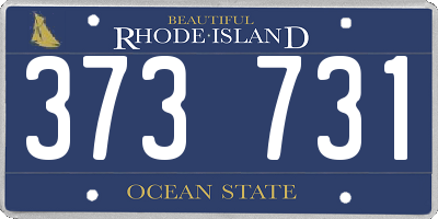 RI license plate 373731