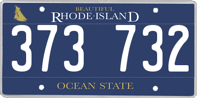 RI license plate 373732