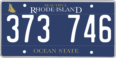 RI license plate 373746