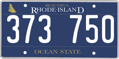 RI license plate 373750