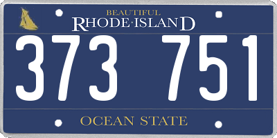 RI license plate 373751