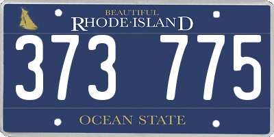 RI license plate 373775