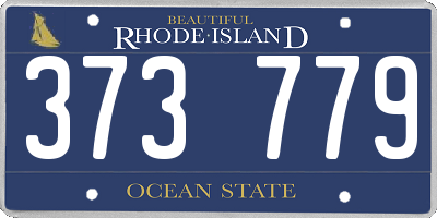 RI license plate 373779