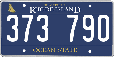 RI license plate 373790