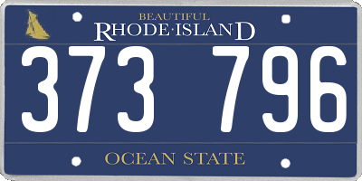 RI license plate 373796