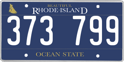 RI license plate 373799