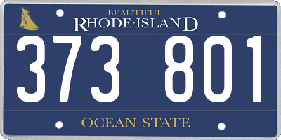 RI license plate 373801