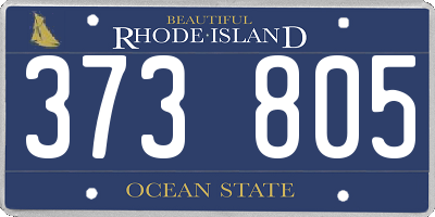 RI license plate 373805