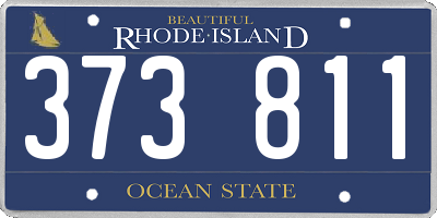 RI license plate 373811