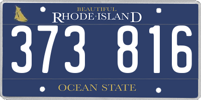 RI license plate 373816