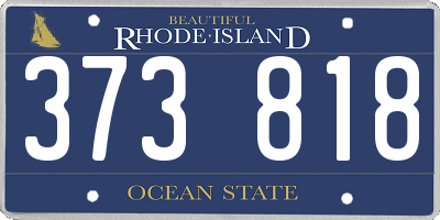 RI license plate 373818