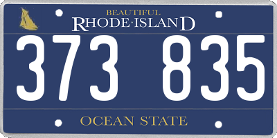 RI license plate 373835