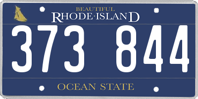 RI license plate 373844